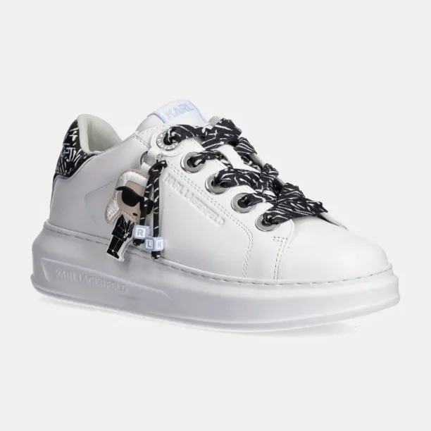 Karl Lagerfeld sneakers din piele KAPRI culoarea alb