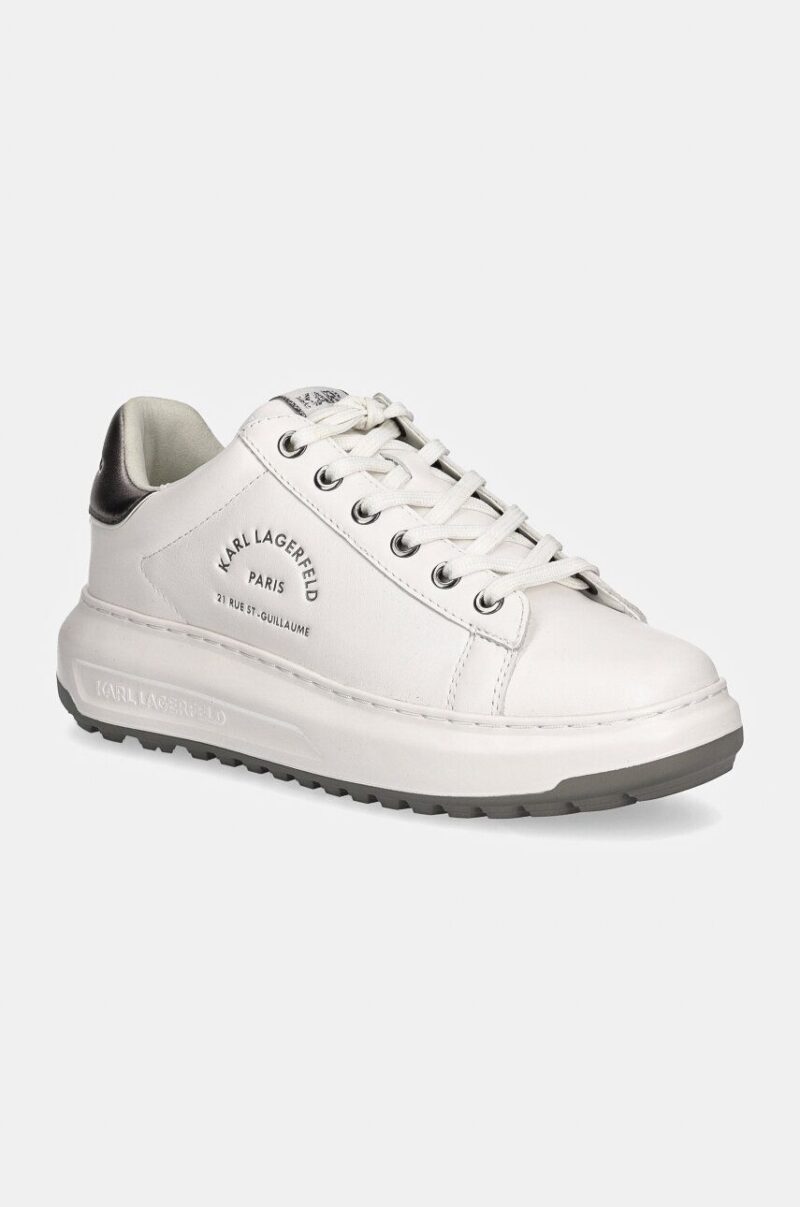 Karl Lagerfeld sneakers din piele KAPRI culoarea alb