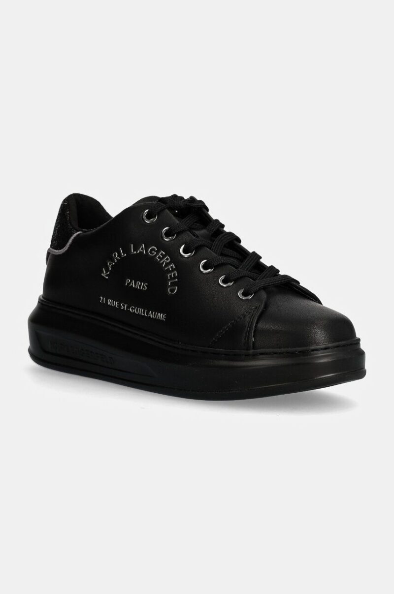 Karl Lagerfeld sneakers din piele KAPRI culoarea negru