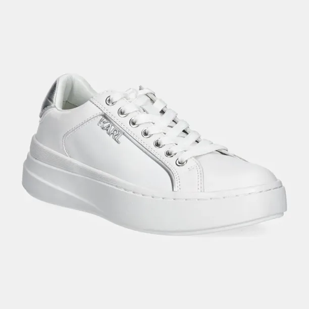 Karl Lagerfeld sneakers din piele KRONOS culoarea alb