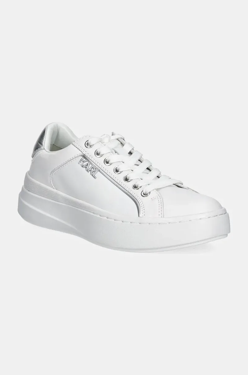 Karl Lagerfeld sneakers din piele KRONOS culoarea alb