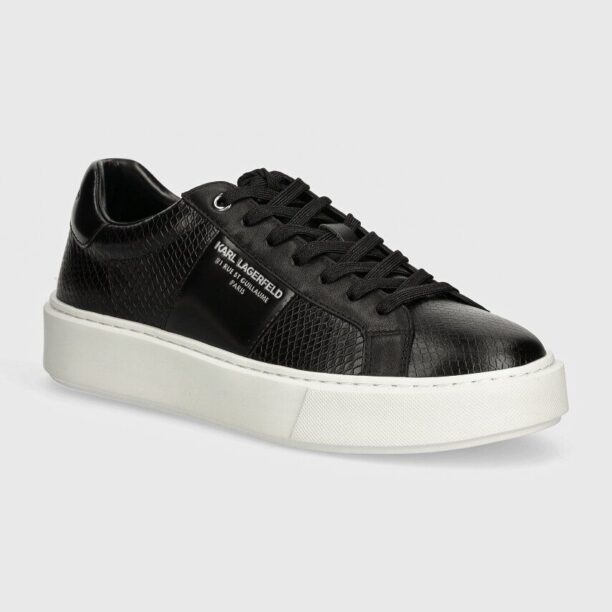 Karl Lagerfeld sneakers din piele MAXI KUP culoarea negru