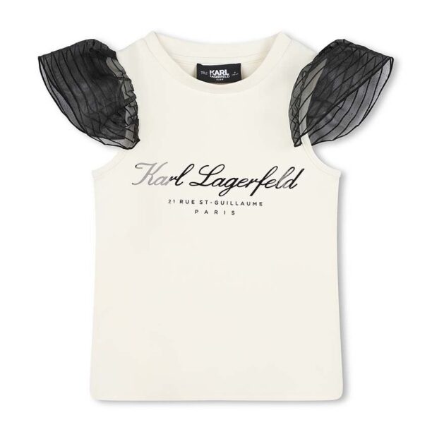 Karl Lagerfeld tricou copii culoarea bej