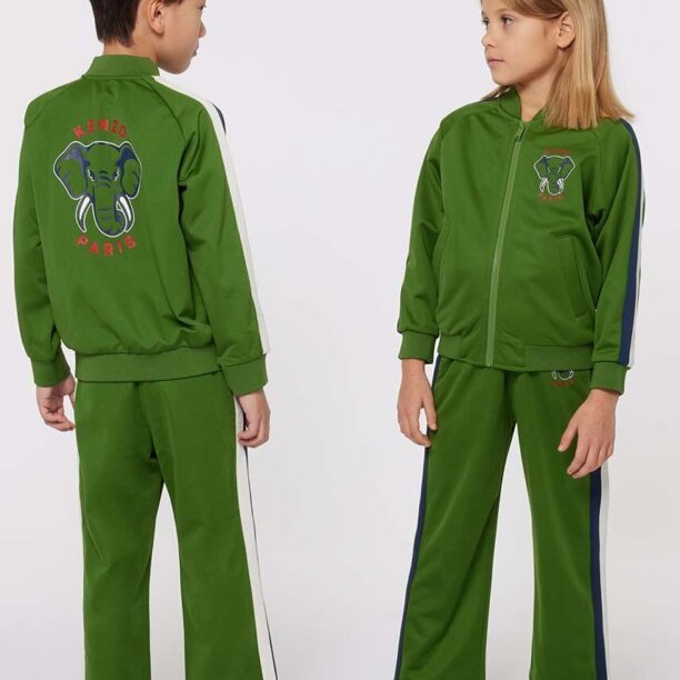 Kenzo Kids bluza copii culoarea verde