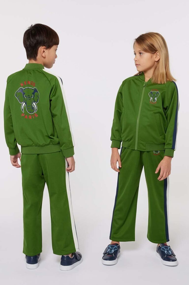 Kenzo Kids bluza copii culoarea verde