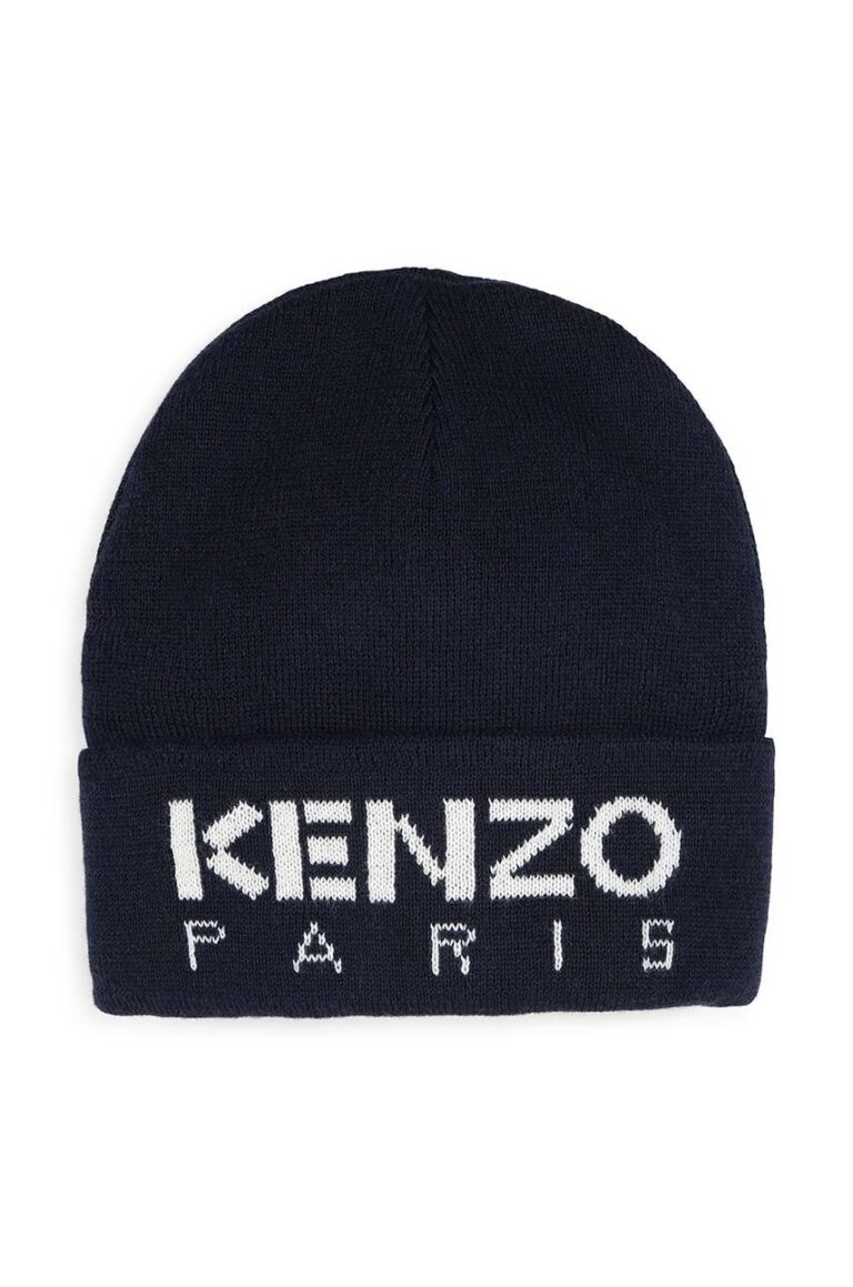 Kenzo Kids caciula copii culoarea albastru marin