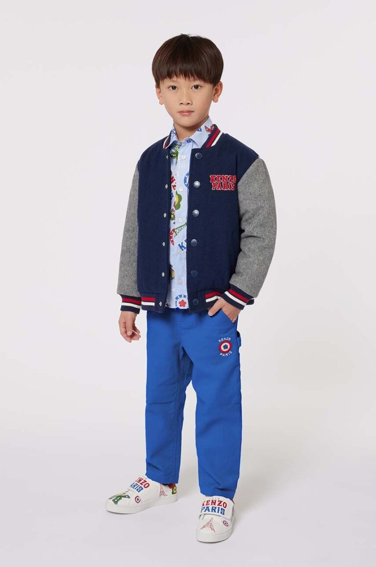 Kenzo Kids camasa de bumbac pentru copii K60806 preţ