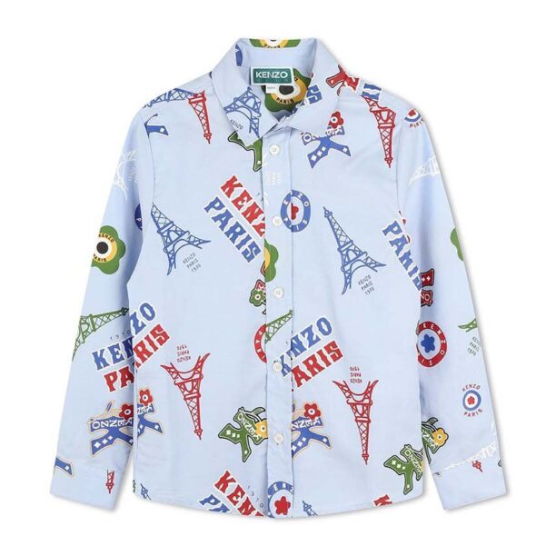 Kenzo Kids camasa de bumbac pentru copii K60806