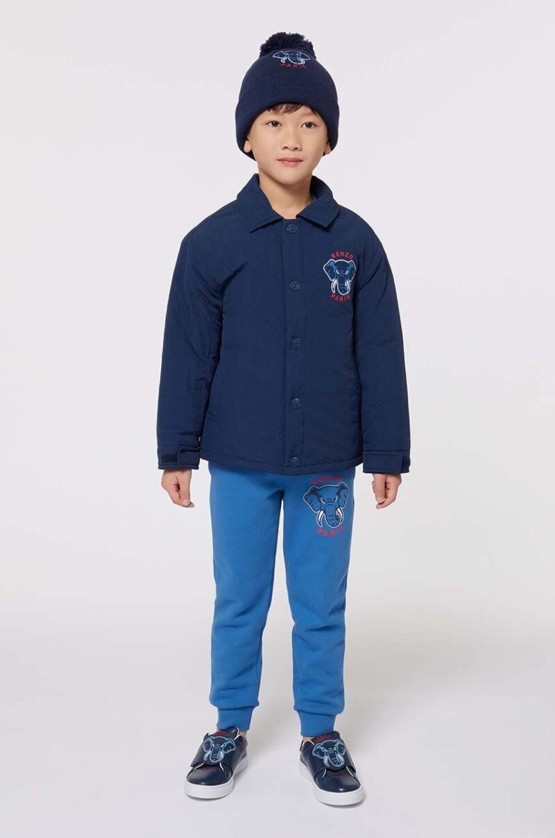 Kenzo Kids geaca copii culoarea albastru marin