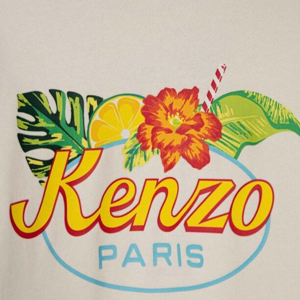 Kenzo Kids hanorac de bumbac pentru copii cu imprimeu preţ