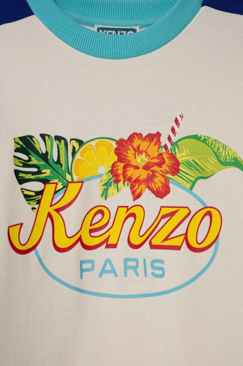 Kenzo Kids hanorac de bumbac pentru copii cu imprimeu preţ