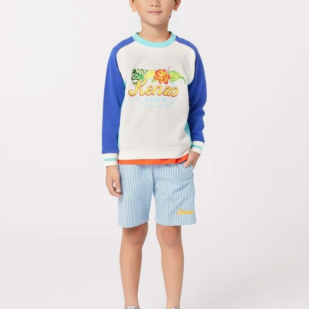 Kenzo Kids hanorac de bumbac pentru copii cu imprimeu