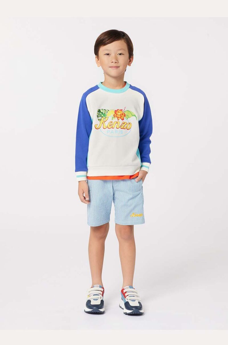 Kenzo Kids hanorac de bumbac pentru copii cu imprimeu