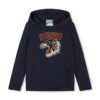 Kenzo Kids hanorac de bumbac pentru copii culoarea albastru marin