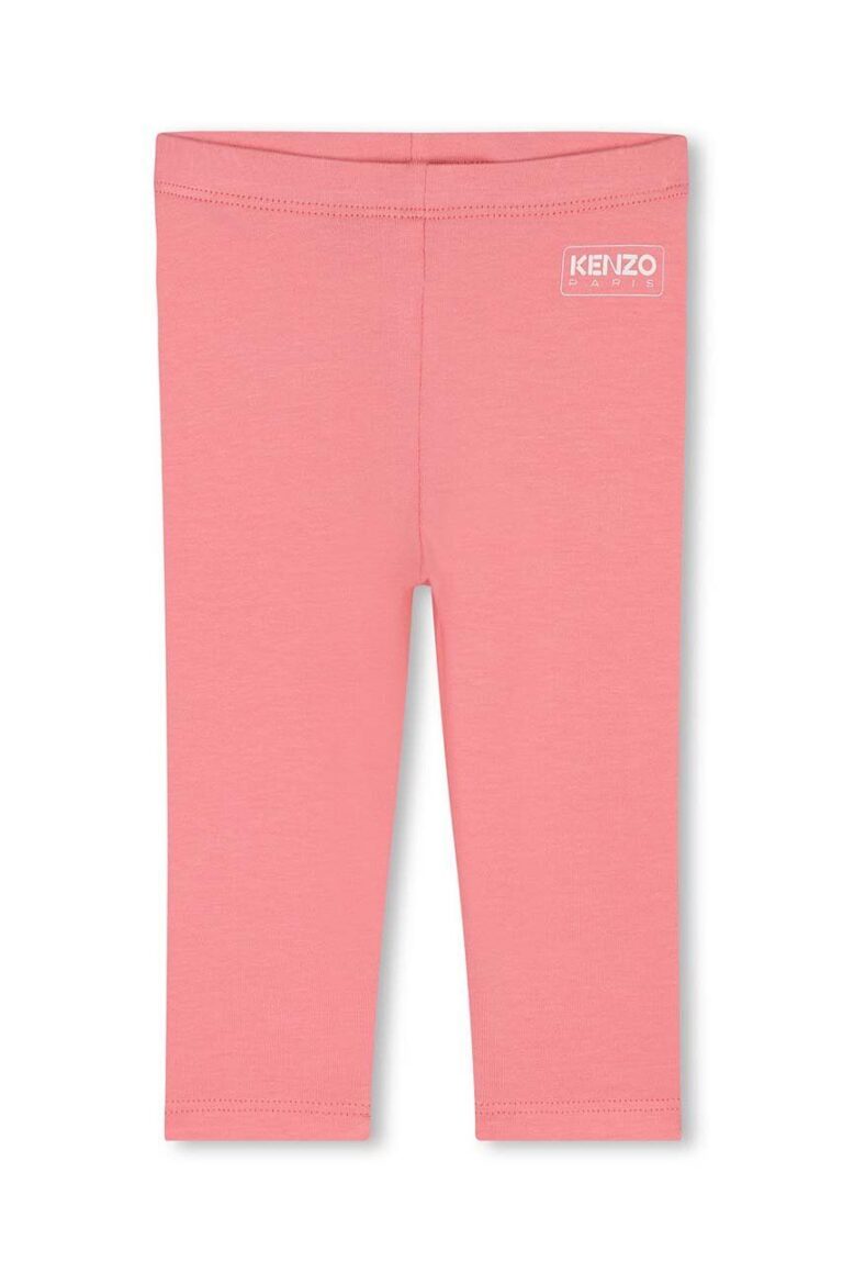 Kenzo Kids leggins copii culoarea roz