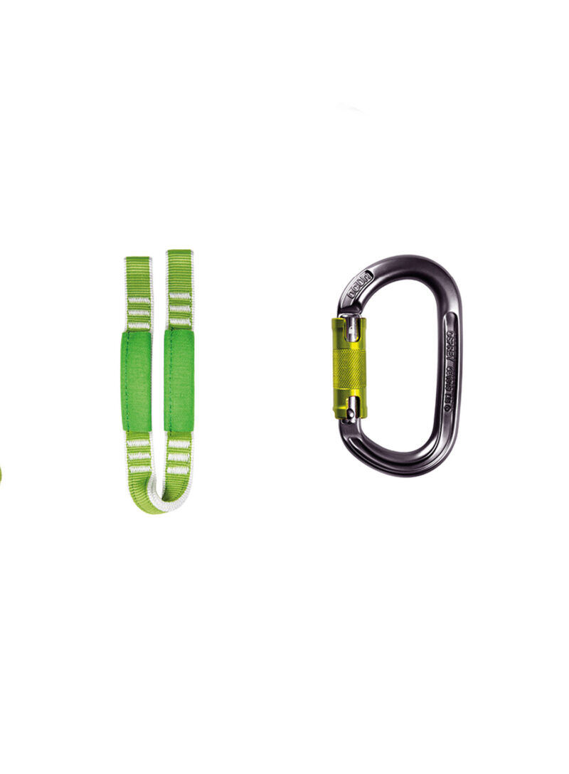 Original Kit de via ferrata Ocun Via Ferrata Twist + Chest Set - green