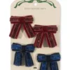 Konges Sløjd agrafe de par copii 4 PACK VELVET BOW HAIR CLIPS 4-pack KS101878