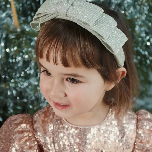 Konges Sløjd bandă de păr pentru copii GLITTER BOW HAIRBRACE KS101990