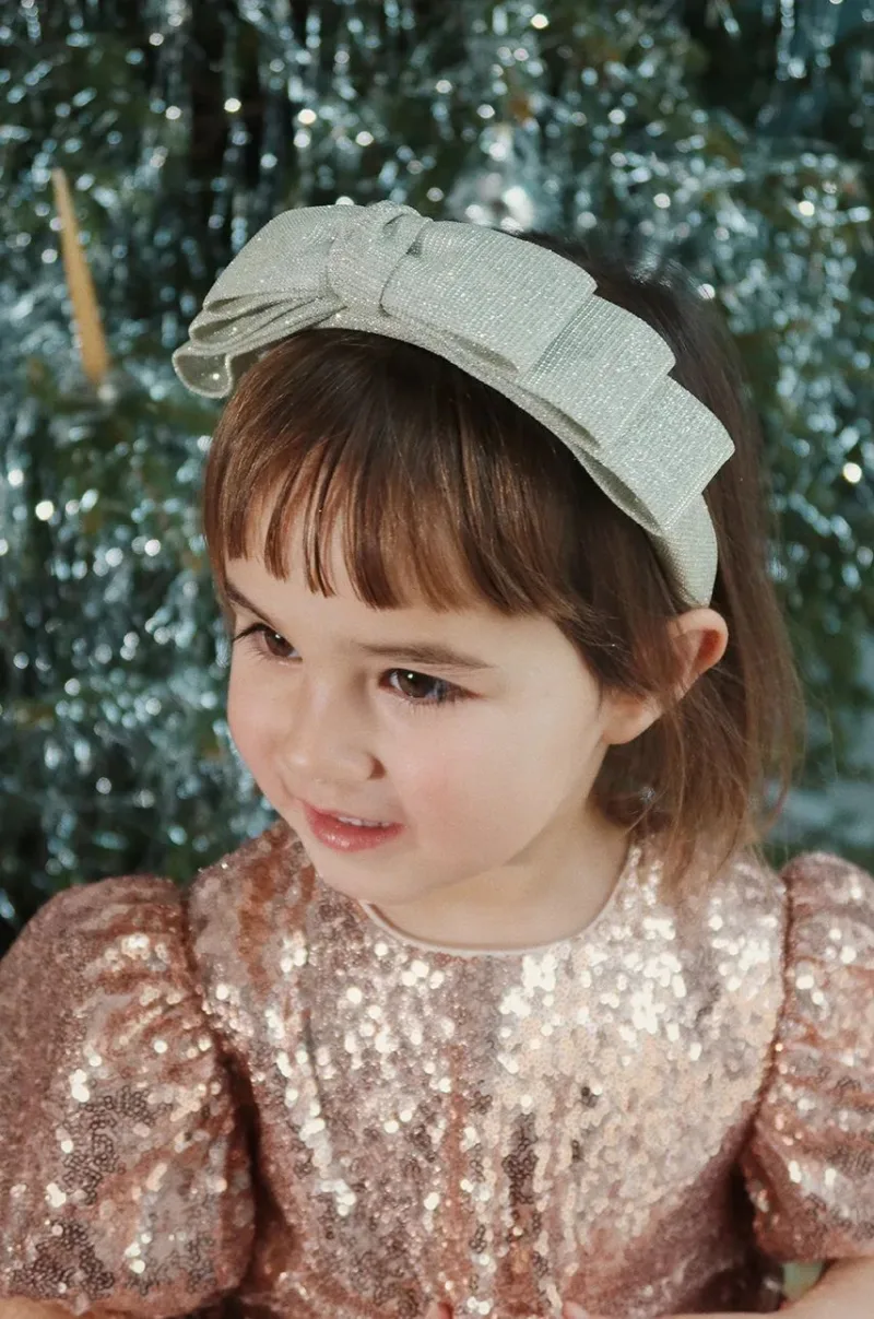 Konges Sløjd bandă de păr pentru copii GLITTER BOW HAIRBRACE KS101990