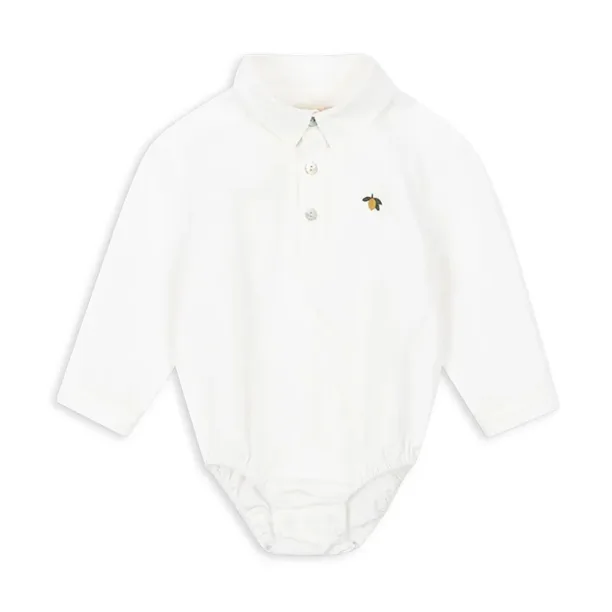 Konges Sløjd body din bumbac pentru bebelusi ROLF BABY SHIRT GOTS KS102087