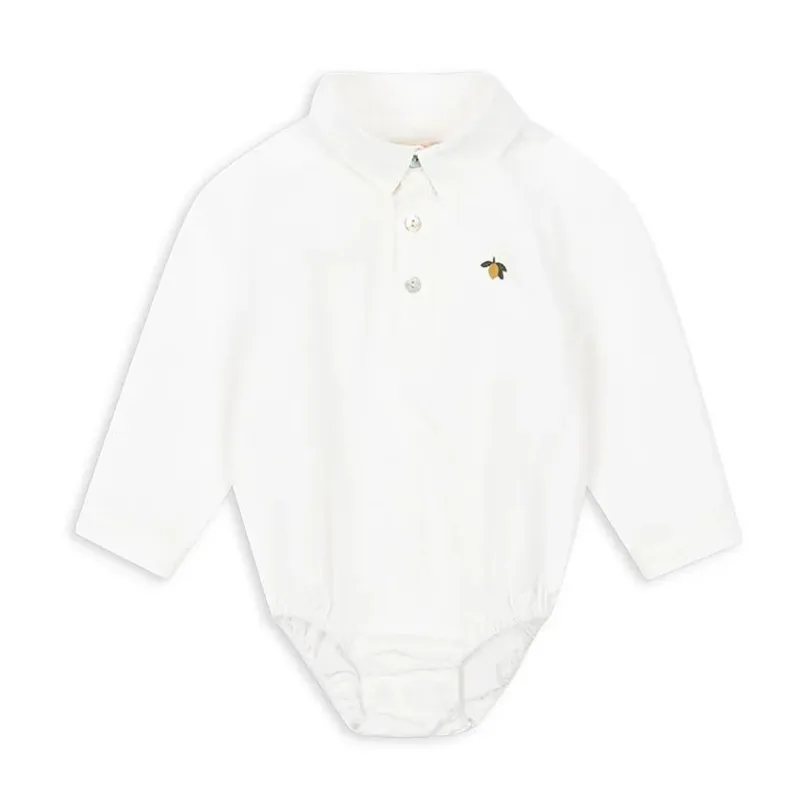 Konges Sløjd body din bumbac pentru bebelusi ROLF BABY SHIRT GOTS KS102087