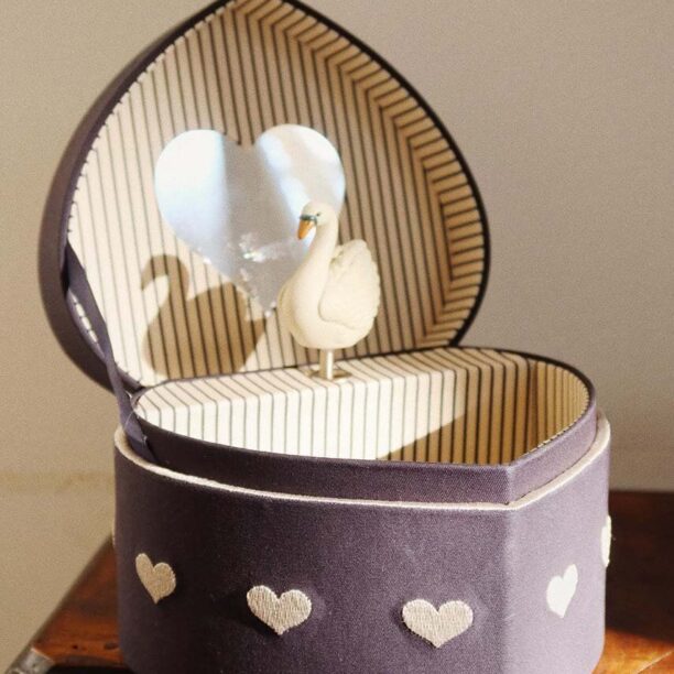 Konges Sløjd cutie muzicală TREASURE BOX SWAN KS101714