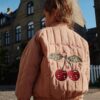 Konges Sløjd geaca bomber pentru copii JUNO BOMBER JACKET culoarea roz