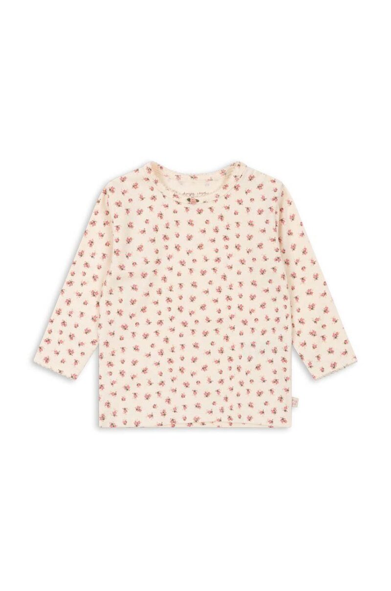 Konges Sløjd longsleeve bebelusi BASIC BLOUSE GOTS culoarea bej