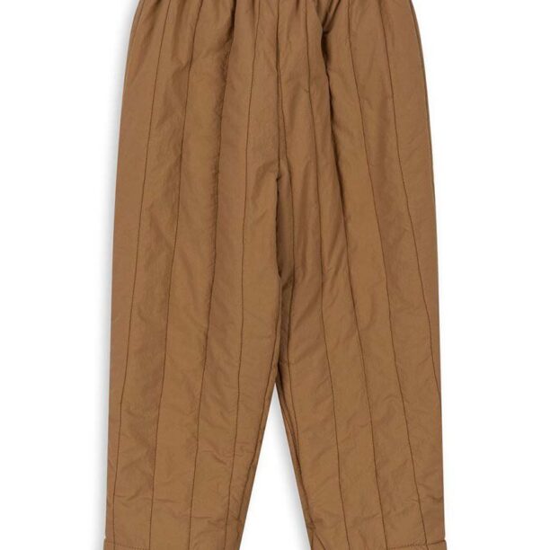 Konges Sløjd pantaloni de ploaie pentru copii JUNO PANTS culoarea maro