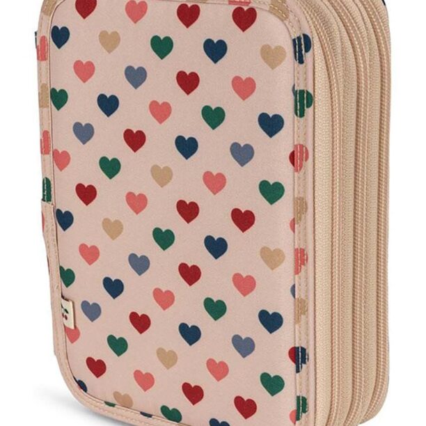 Konges Sløjd penar copii CLOVER MAXI PENCIL CASE culoarea bej