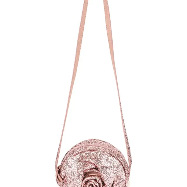 Konges Sløjd poseta fete ROSE GLITTER BAG culoarea roz