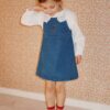 Konges Sløjd rochie din denim pentru copii MAGOT STRAP DRESS GOTS mini