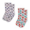 Konges Sløjd sosete copii 2 PACK PRINTED SOCKS 2-pack culoarea alb