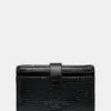 Kurt Geiger London carcasa din piele SMALL LEATHER GOODS culoarea negru