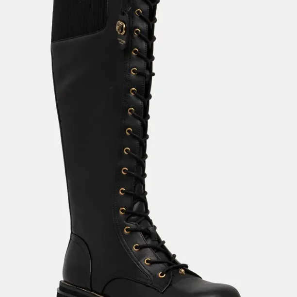 Kurt Geiger London ghete de piele Chelsea Combat Knee Boot femei