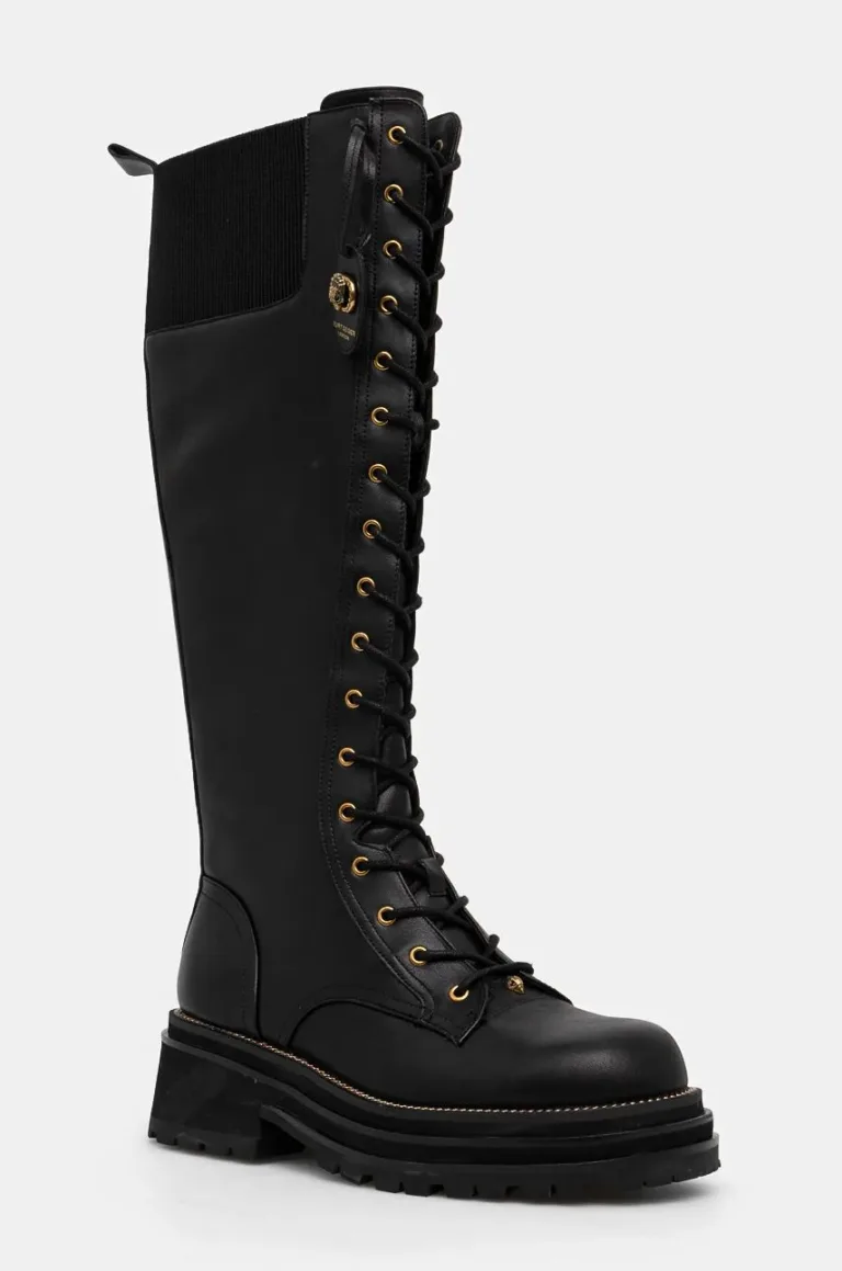 Kurt Geiger London ghete de piele Chelsea Combat Knee Boot femei