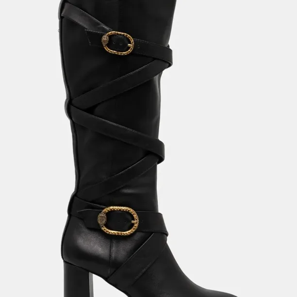 Kurt Geiger London ghete de piele Mayfair Strappy Knee Boot femei