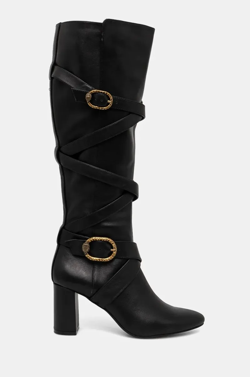 Kurt Geiger London ghete de piele Mayfair Strappy Knee Boot femei