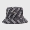 Kurt Geiger London palarie din bumbac KENSINGTON BUCKET HAT culoarea negru