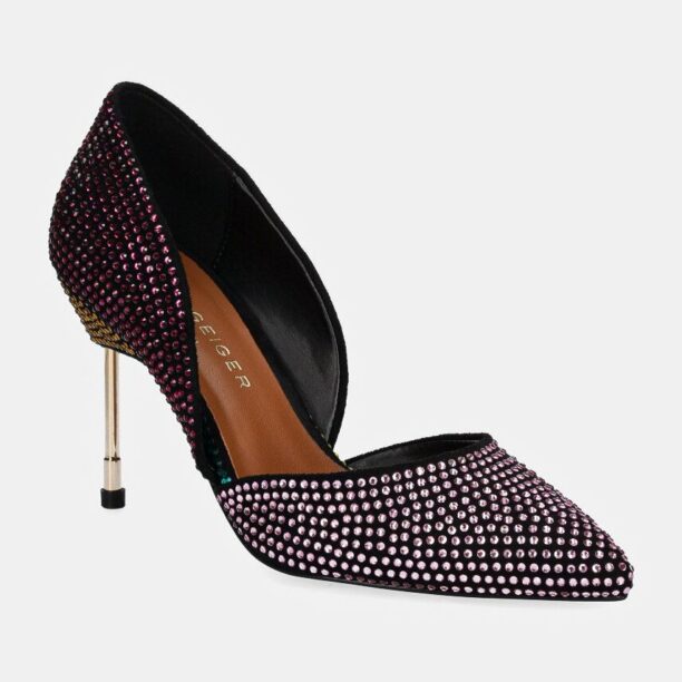 Kurt Geiger London pantofi cu toc Bond 90 culoarea violet