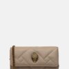 Kurt Geiger London poseta piele WALLET ON CHAIN PUFF culoarea bej