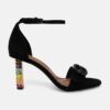 Kurt Geiger London sandale din piele intoarsa Mayfari High Sandal culoarea negru