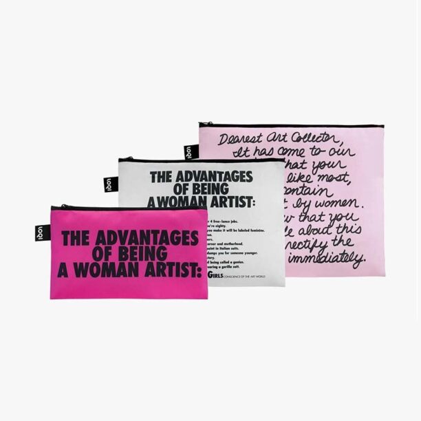 LOQI set de borsete GUERRILLA GIRLS 3-pack