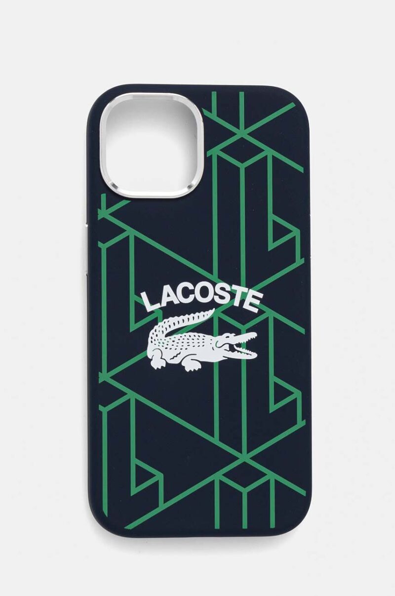 Lacoste etui pentru telefon iPhone 15 / 14 / 13 6.1 culoarea albastru marin