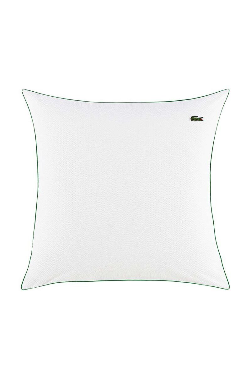 Lacoste față de pernă din bumbac L Tamis Blanc 65 x 65 cm