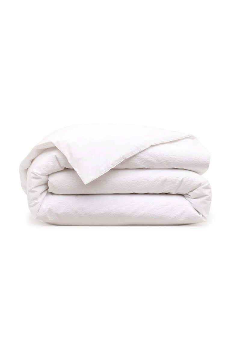 Lacoste husă pilota de bumbac L Tamis Blanc 200 x 200 cm