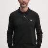 Lacoste longsleeve din bumbac L1312 031 culoarea negru