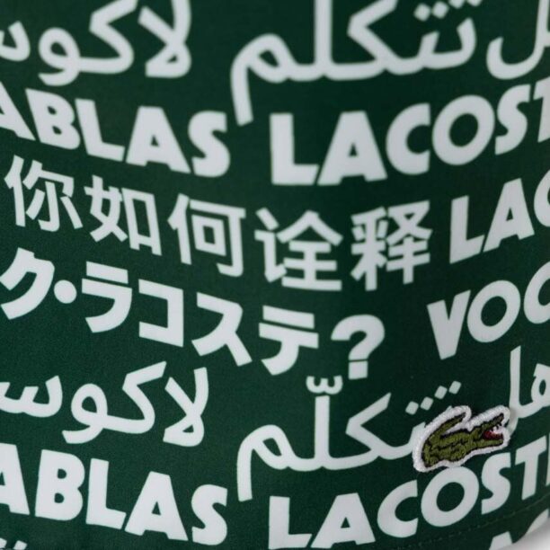 Lacoste pantaloni scurti de baie copii culoarea verde preţ