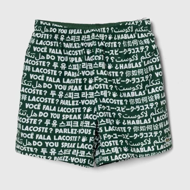 Lacoste pantaloni scurti de baie copii culoarea verde