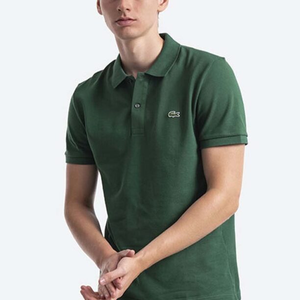 Lacoste polo de bumbac PH4012 132 culoarea verde